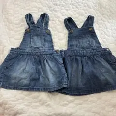 babyGap デニム ジャンバースカート 80cm 2枚セット