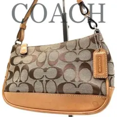 【超絶人気】COACH コーチ　シグネチャー　アクセサリーポーチ　6094 黄系