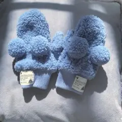 ディズニー　手袋　フリー　ミッキー　ブルー