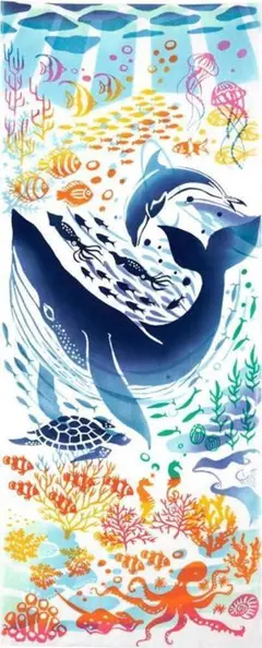 日本手ぬぐい 夏海フェスティバル 夏 夏の風物詩 注染手拭い てぬぐい