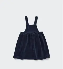 ユニクロ UNIQLO コーデュロイライクジャンパースカート ネイビー 80
