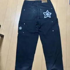 スターチームデニムパンツ ブラック