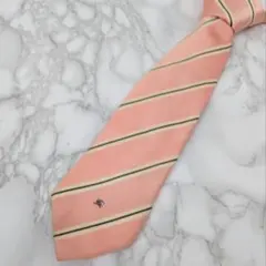 Burberry Black Label ピンク ストライプ ネクタイ