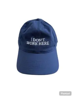 IDEA BOOKS キャップ I DON'T WORK HERE 青 ブルー