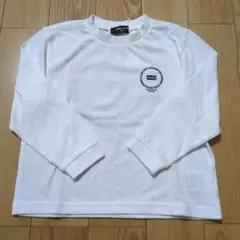 新品☆コムサイズム　白　サークルプリント長袖Tシャツ110㎝