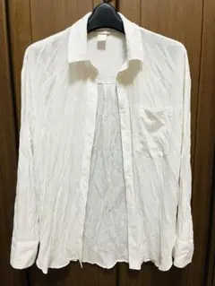 華金カップルりこちゃん風シャツ　H&M 美品　シアーシャツ