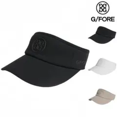 25ジーフォア G/FORE ゴルフ レディース サンバイザー人気 G/FORE ジーフォア レディースサンバイザー ビッグロゴ ブラック