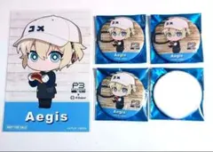 結城理　ペルソナ3R アールベイカー　R baker ホロ　缶バッジ　セット 結城理 ペルソナ3R アールベイカー R baker ホロ 缶バッジ