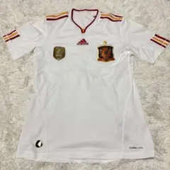 W杯ワッペン付き　adidas アディダス　スペイン代表　ユニフォーム　M