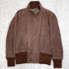 希少 美品 DRESSTERIOR レザー ジャケット ブルゾン スエード