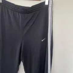 ナイキ トラックパンツ 裾ジップ サイドライン M 黒 ポリエステル スポーツのサムネイル