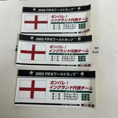 2002 FIFAワールドカップ イングランド代表　ステッカー