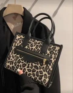ヒョウ柄トートバッグ