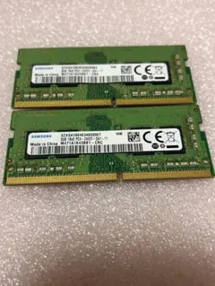 SAMSUNG 8GB PC4-3200AA メモリ 2枚セット - メルカリ