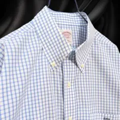 美品 BrooksBrothers MAKERS ギンガム ノンアイロン XL