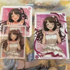 【匿名配送】島村卯月　クリアカード　特典ブロマイド・コースター