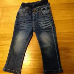 デニムパンツ ゴムウエスト スリムフィット