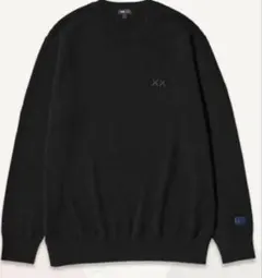 UNIQLO ユニクロ KAWSカウズ ブラックカシミアクルーネックセーターМ