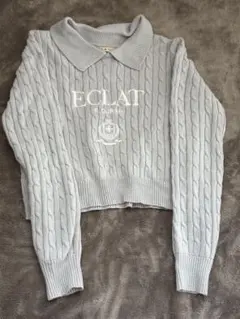 ems excite ニット セーター 水色