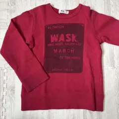 ワスク　トレーナー　赤　110