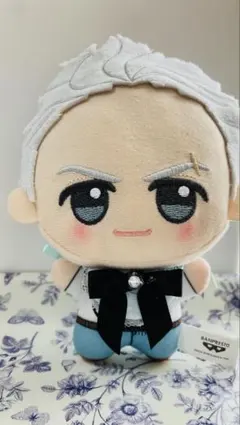 ちびぐるみ用 ぬい服 ミニエプロン スタイ 黒 水色 ブラック