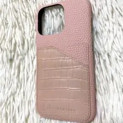 【極美品✨】ボナベンチュラ iPhone 16Pro スマホケース クロコピンク