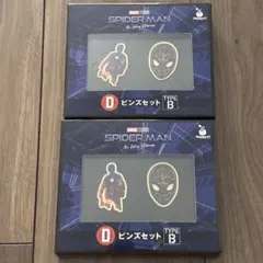 D賞 ピンズセット MARVEL スパイダーマン Happyくじ　マーベル