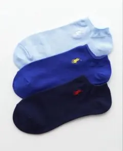 【新品未使用】 ポロ　ラルフローレン メンズ　スニーカーソックス 3足組