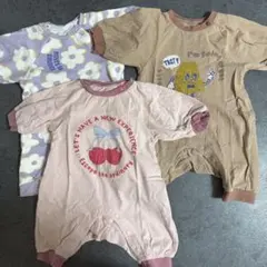 아기 롬퍼스 커버 올 3점 세트