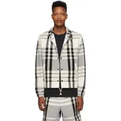 Noah NYC Black and White Madras Jacket L