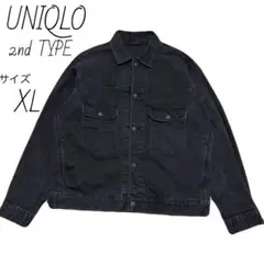ユニクロ　UNIQLO デニムジャケット　2ndタイプ サイズXL ブラック