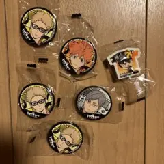 ハイキュー　くら寿司　ビッくらポン　缶バッジ　消しゴム　セット