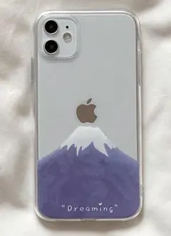 iPhone12/12Pro ケース TPU製富士山柄クリアケースとフィルム