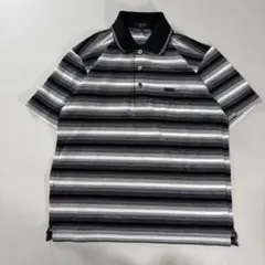 BURBERRY BLACK LABEL ストライプポロシャツ - メルカリ