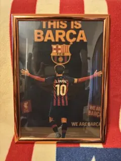 バルセロナ　ラミン・ヤマル　ポスター 額縁付き