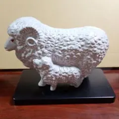 村田亀水 羊置物 干支置物 - メルカリ