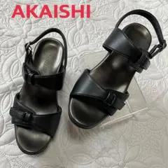 AKAISHIアーチフィッター112 コンフォートサンダルS ブラックのサムネイル