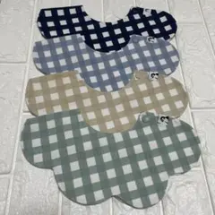 コニー　スタイ 4枚セット 360°回転 ローリングスタイ ギンガムチェック