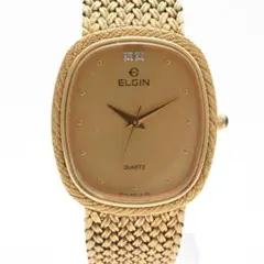 美品 稼働品 ELGIN エルジン レディース腕時計 ゴールド クォーツのサムネイル