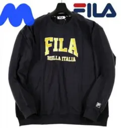 FILA ビッグシルエット刺繍ロゴカレッジスウェット/M /新品