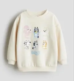 Ｈ＆Ｍ★ブルーイ プリントスウェットシャツ 人気 コラボ トレーナー 長袖