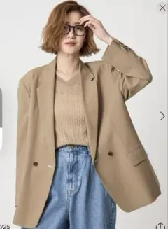 conte 砂壁ダブルジャケット　コンテ　辺見えみり