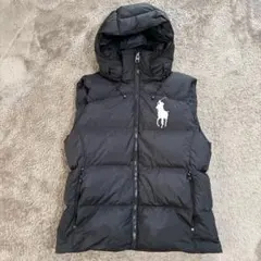 ポロラルフローレン　ダウンベスト　ブラック　Mサイズ　メンズ　レディース