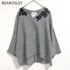 BEARDSLEY ビアズリー フラワーレース チェック Aライン チュニック 