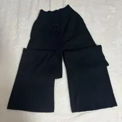 UNIQLO ウォッシャブルリブニットパンツ