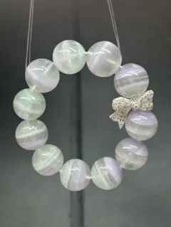 テリテリ✨11mm越えクンツァイト♡シンプルデザインブレスレット 