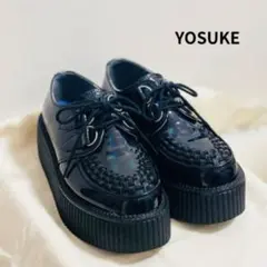 YOSUKE ヨースケ 厚底レースアップラバソスニーカー 23cmのサムネイル