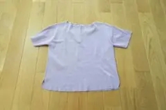 OPAQUE.CLIP 半袖ニット パープル 36/S