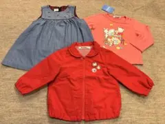 【新品／美品】ファミリア　3点　ブルゾン　Tシャツ　ジャンパースカート　80