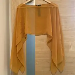 ZARA シフォンショール マスタード
